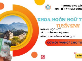 Xét Tuyển cao đẳng tiếng Trung