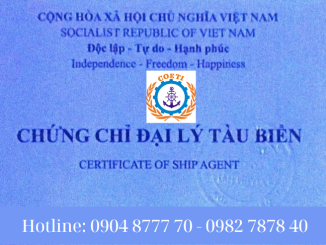 Chứng chỉ đại lý tàu biển