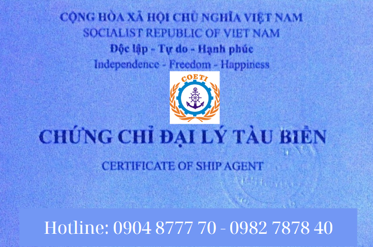 Chứng chỉ đại lý tàu biển