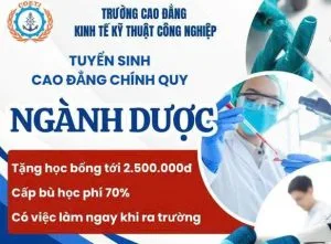 Xét tuyển Cao đẳng Chính quy Ngành Dược 2025-2026