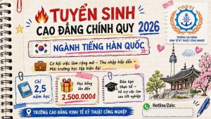 Tuyển Sinh Cao Đẳng Tiếng Hàn Quốc 2026 – Học Chính Quy Tại Hải Phòng