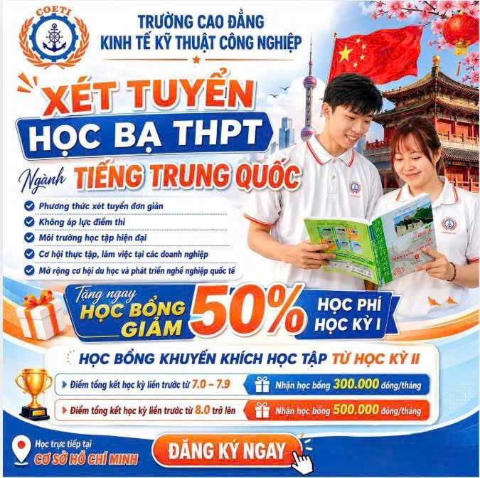 Tuyển Sinh Cao Đẳng Tiếng Trung Toàn Quốc 2026