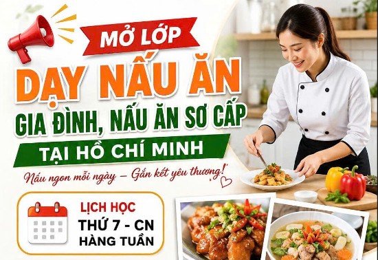 Lớp Dạy Nấu Ăn Tự Chọn Tại TP.HCM