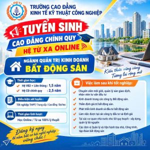 Cao Đẳng Quản Trị Kinh Doanh Bất Động Sản E-Learning 2026